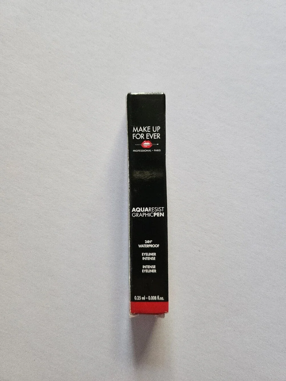 NEW NIB Makeup Forever 1 Black Aqua Resist Graphic Eyeliner Pen Deluxe-0.25 ml